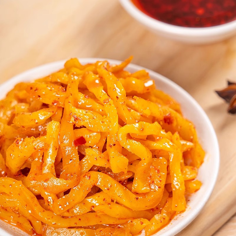 吉香居麻辣香辣萝卜干大头菜榨菜下饭菜咸菜开味小菜四川泡菜52g*4袋