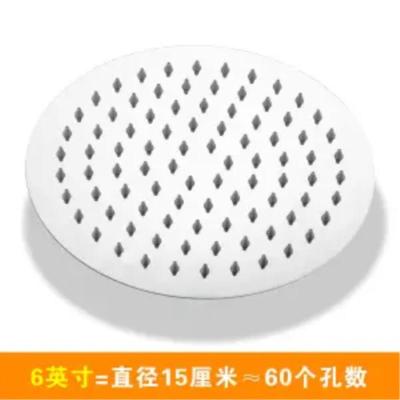 304不锈钢花洒喷头顶喷增压浴室莲蓬头单头淋浴永不生锈 6寸圆形不锈钢顶喷 单个顶喷