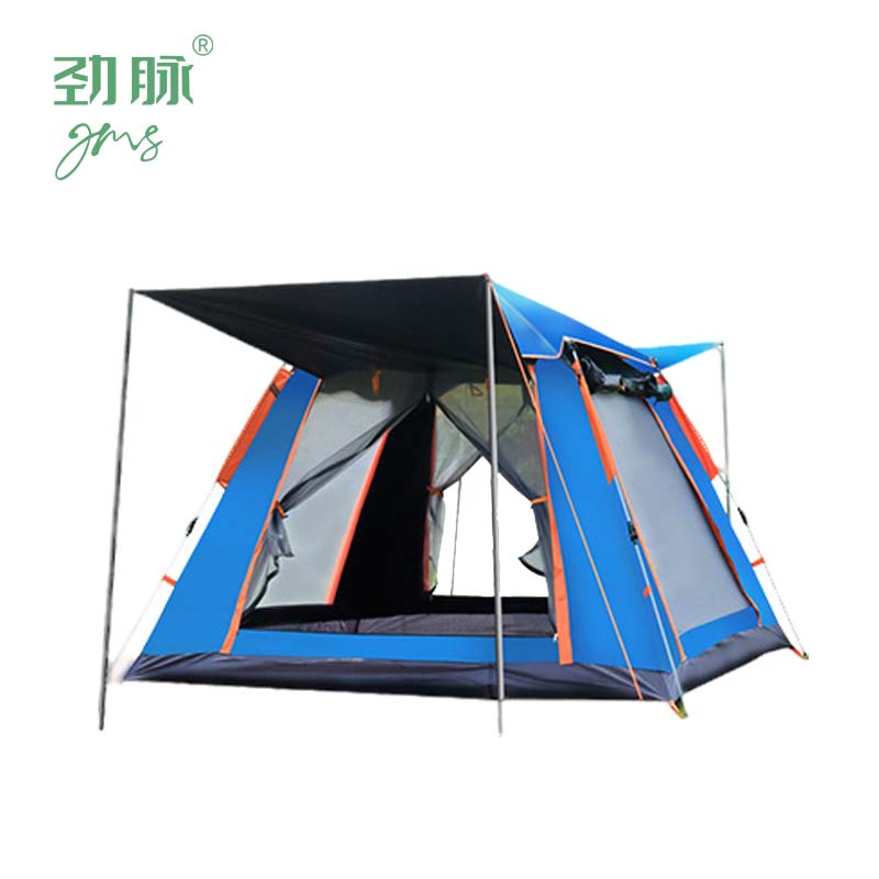 劲脉 露营帐篷 墨绿-215*215*142CM+防潮垫 顶高清大图