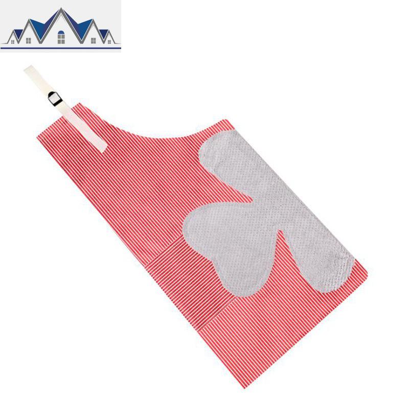 家用可擦手围裙厨房防水防油大人男女时尚做饭罩衣围腰可爱日系_1_49_521高清大图