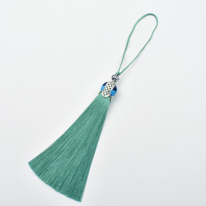 新款景泰蓝涤纶流苏穗子饰品配件手机挂件书签吊坠挂饰量大批发价红色