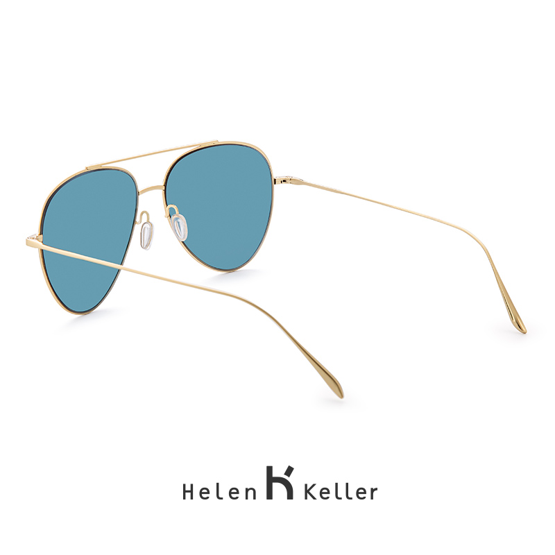 海伦凯勒女士全框太阳镜偏光树脂镜片 个性墨镜潮流明星款蛤蟆镜H8630高清大图