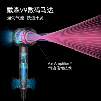 戴森 (Dyson)HD03 吹风机 酷黑色 三档风力1600W功率手持平衡设计 恒温护发 过热保护智能温控负离子电吹风