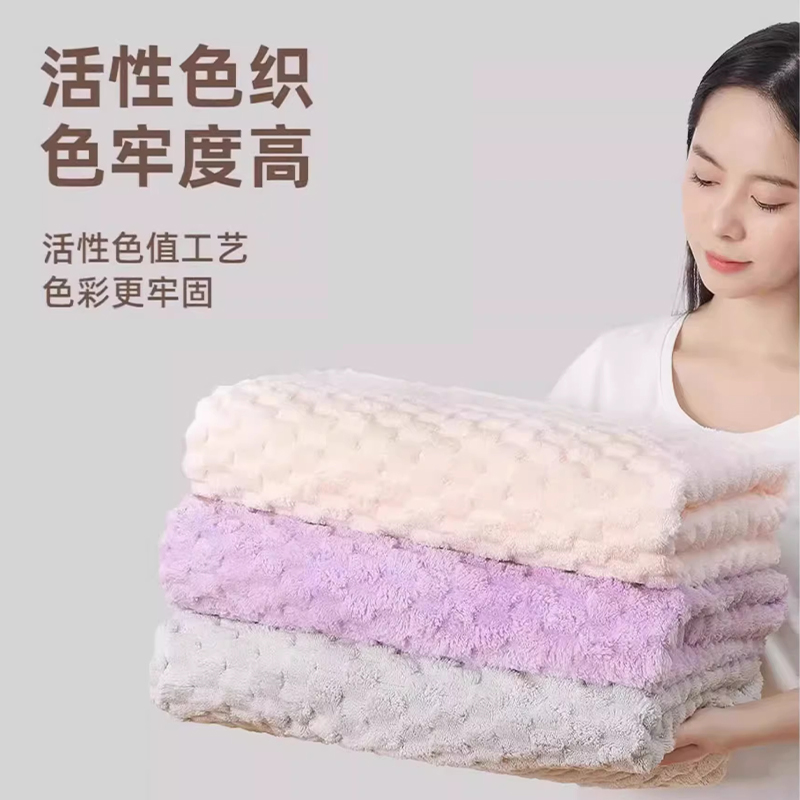 上亨吸水不掉毛速干毛巾SHZH-MY03金龟绒 珞璎粉 35*75cm高清大图