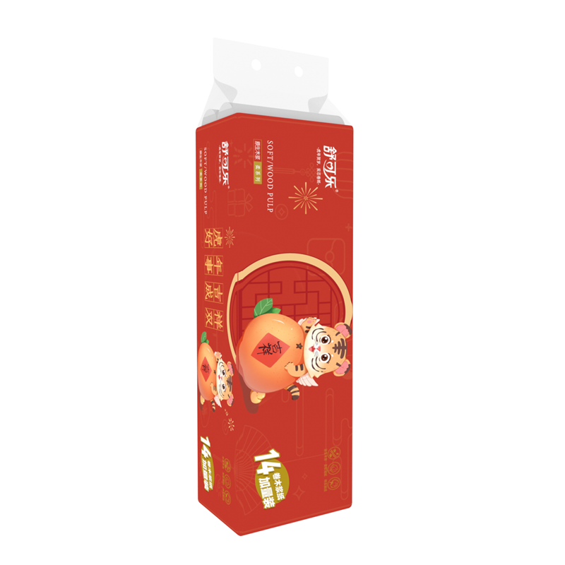 舒可乐 卫生纸家用原生木浆无芯卷纸 五层加厚14卷每提 整提大卷便携实惠装擦手纸厕纸巾 母婴可用 1提装