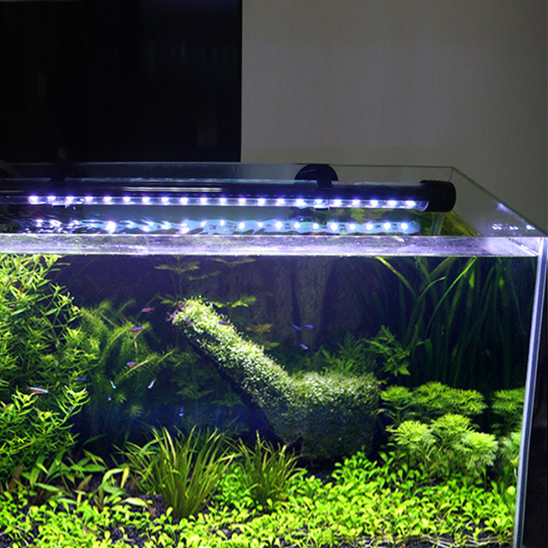 鱼缸潜水灯变色LED水灯七彩照明水族箱造景灯龙鱼防水灯管高清大图