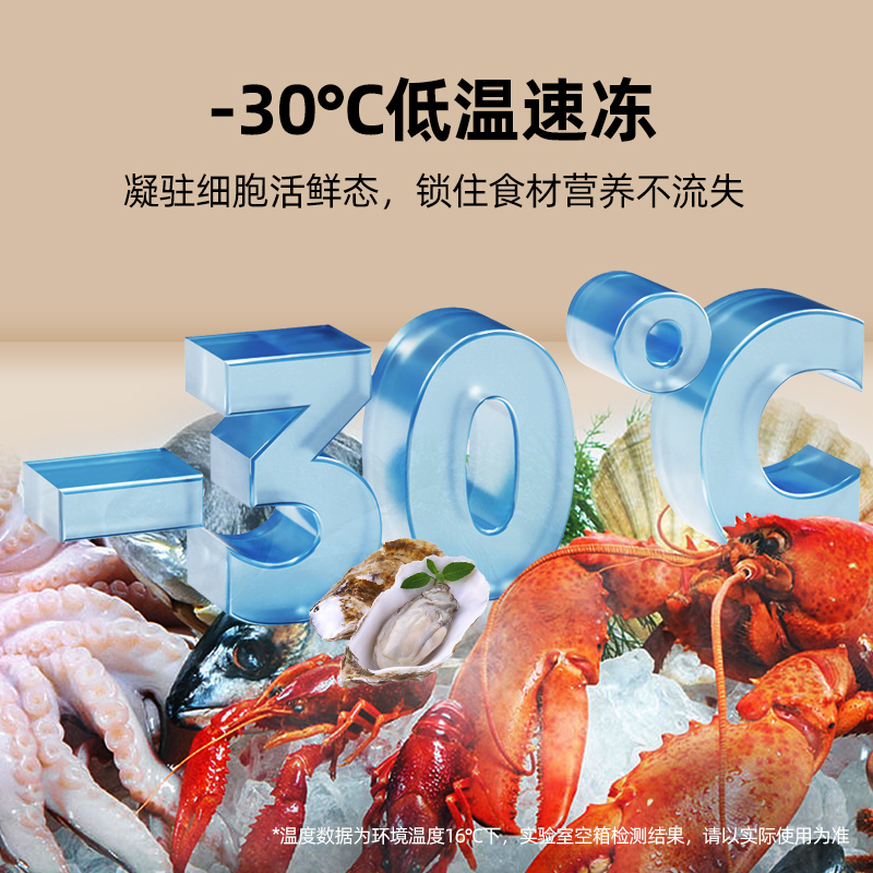 星星(XINGX)商厨 BD/BC-355E 355升 冷柜 厨房商用保鲜设备卧式通体大容量 冷藏冷冻转换单温冷柜高清大图