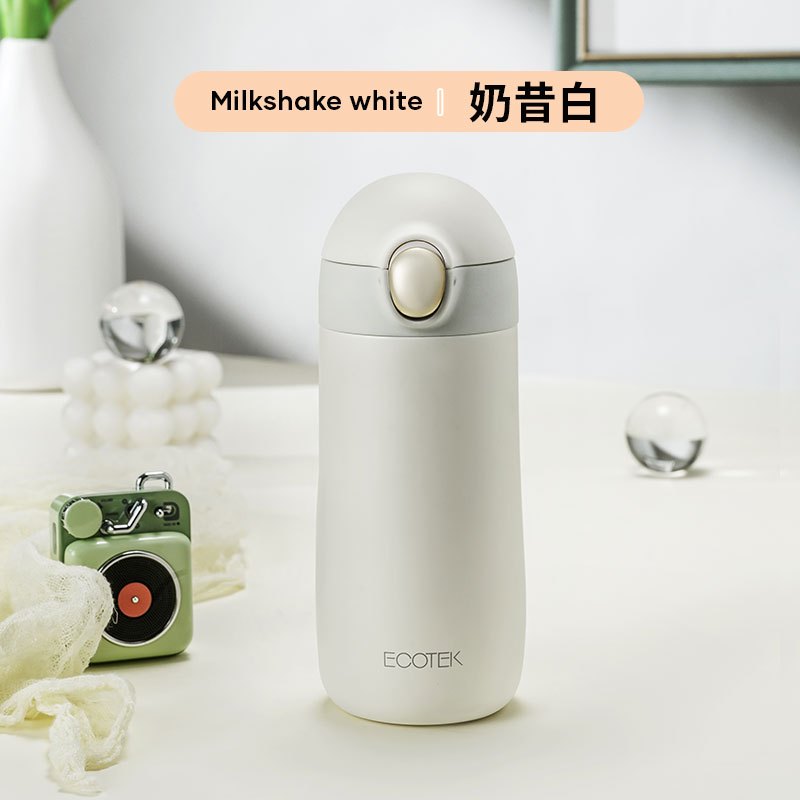 小窝厘 ECOTEK300ml保温杯奶昔白定制版QU30