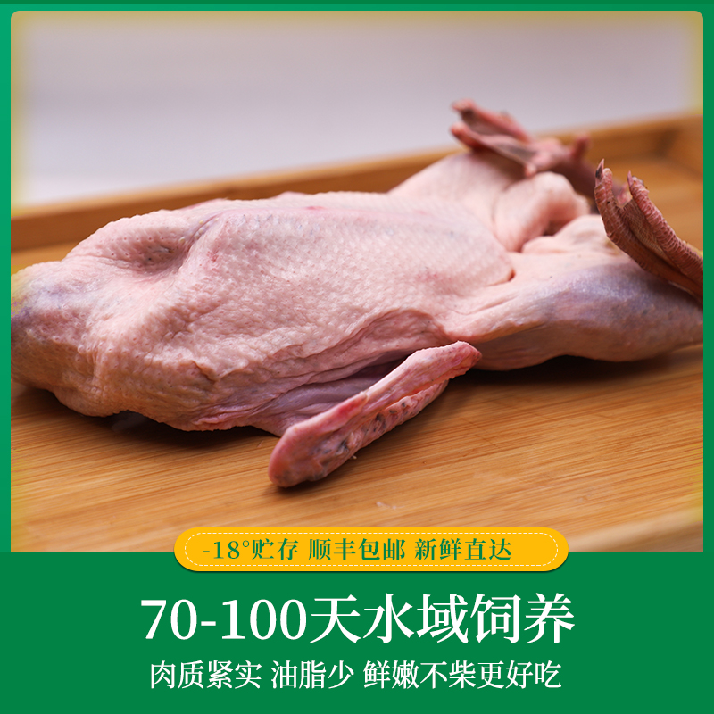 蛋鲜森巢湖正宗散养仔麻鸭2只4斤装 红烧专用新鲜宰杀急冻保鲜整鸭净膛高清大图