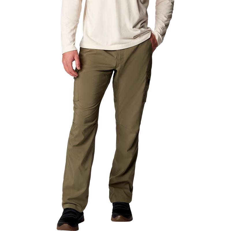 哥伦比亚(Columbia)男士户外休闲裤耐磨防泼水多口袋工装裤速干透 Stone_Green 38X32