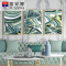 富安娜墙壁画现代简约客厅挂画装饰画客厅沙发背景墙挂画北欧轻奢璀璨50*70三幅装