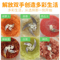 电动绞菜机绞肉机纳丽雅(Naliya)家用剁饺子馅碎菜机切菜商用搅馅打菜馅手动 3升快中慢三速共三副刀送3个饺子器