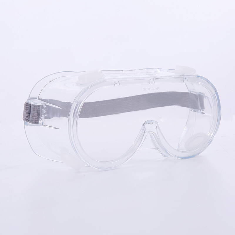 打磨防护眼镜防尘防冲击平光护目镜防风沙防飞溅粉尘劳保眼镜眼罩四珠风镜高清大图