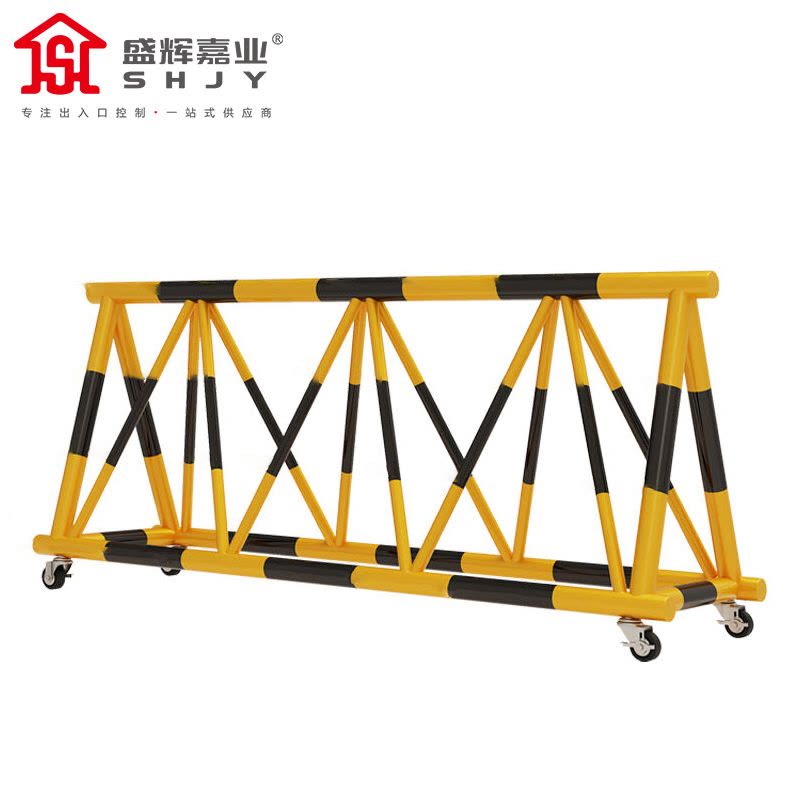 盛辉嘉业移动拒马护栏带刺 电动伸缩路障防撞栏防护挡车安全隔离栏定制 3米起拍图片