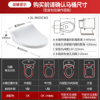 松下(Panasonic)官方智能马桶盖即热恒温抗菌座圈双风道烘干自动除臭遥控操作家用电动马桶盖板DL-RN30CWS