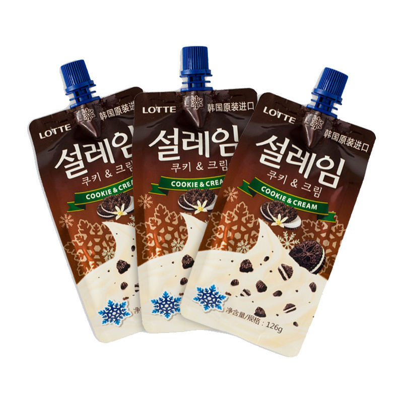 乐天(lotte)冰激凌/冰棍 乐天经典雪来淋雪糕(奶油曲奇味)126g【价格