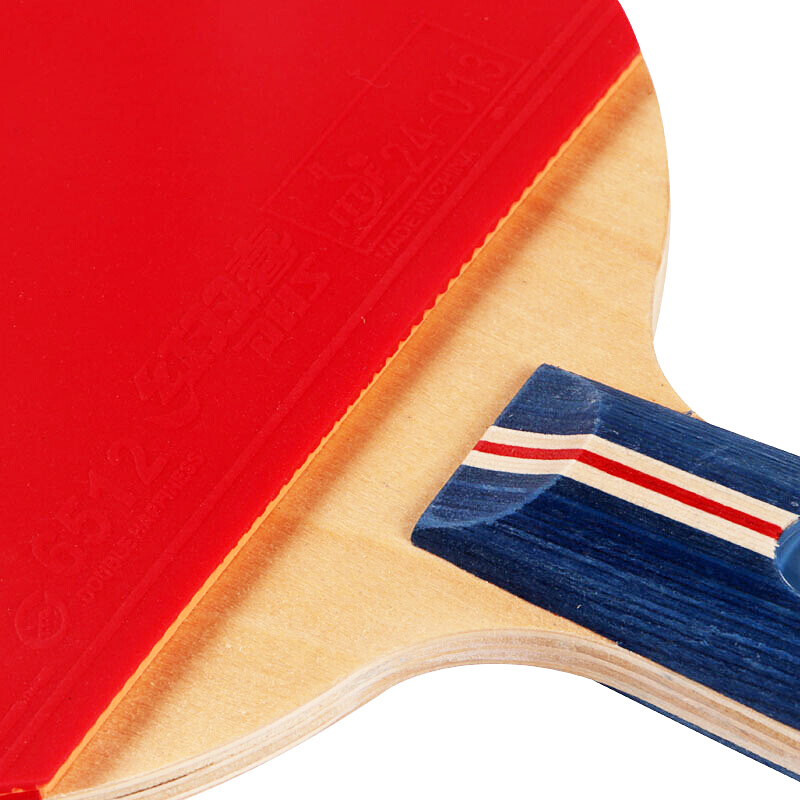 红双喜dhst1007双面长反胶乒乓球拍单只装直拍