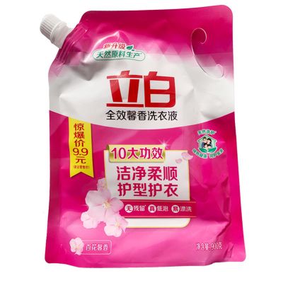 立白洗衣液900g袋装全效馨香持久留香去渍低泡易漂学生宿舍家庭用 全效馨香900g单袋