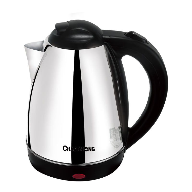 长虹(CHANGHONG) 电热水壶CSH-16D01壶体采用304食品级不锈钢,耐腐蚀、耐高温 防干烧发热盘 1.8L高清大图