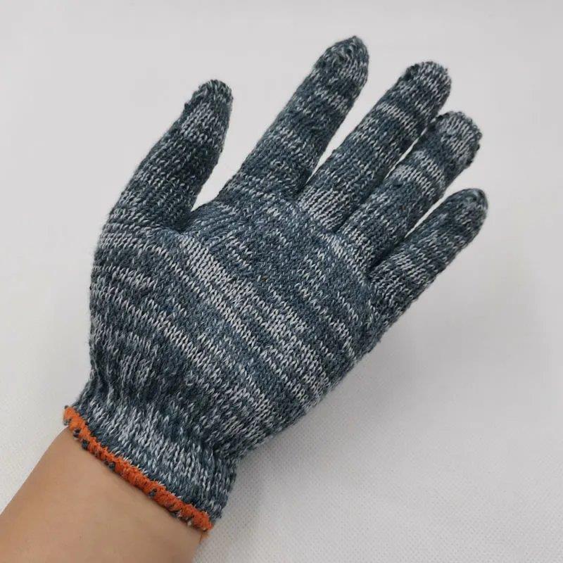 棉线手套手套劳保耐磨工地女士干活工作手套劳保纱防滑薄手套10针加密