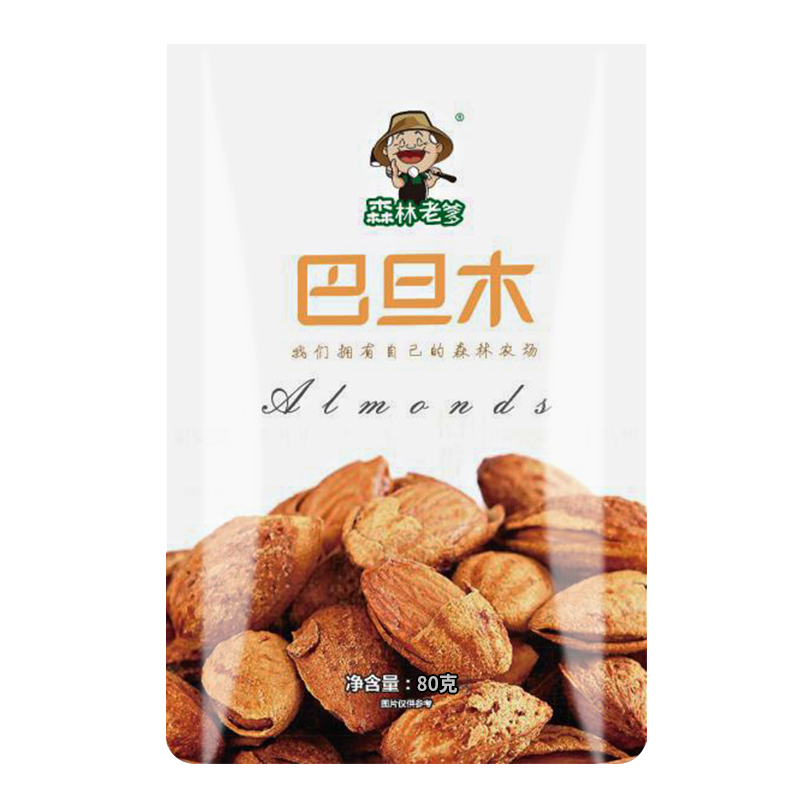 壹山傍水森林老爹坚果奶油味巴旦木80g*2袋干果特产炒货零食奶油口味