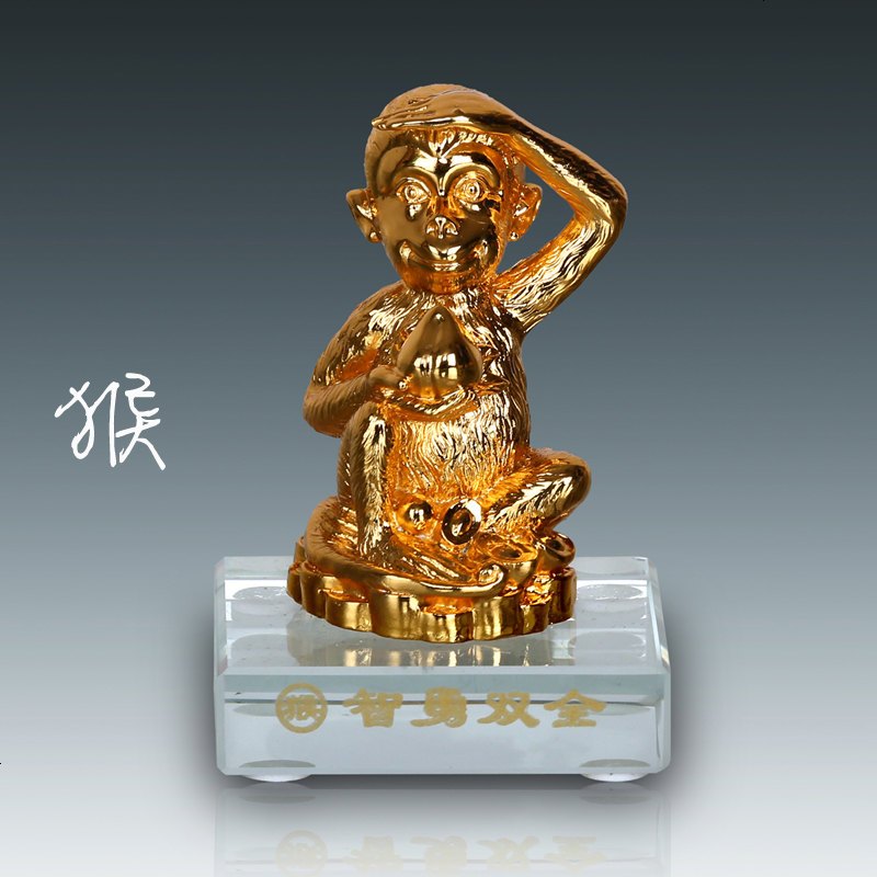 汽车高档十二生肖摆件鼠牛虎兔蛇马羊猴工艺品车载摆设车内装饰品