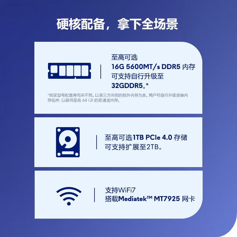 戴尔(DELL)外星人AC16250-R1971QB 笔记本电脑16英寸游戏本 定制Core9-270H 64G内存 1T固态 RTX5070 2.5K 240HZ高清大图