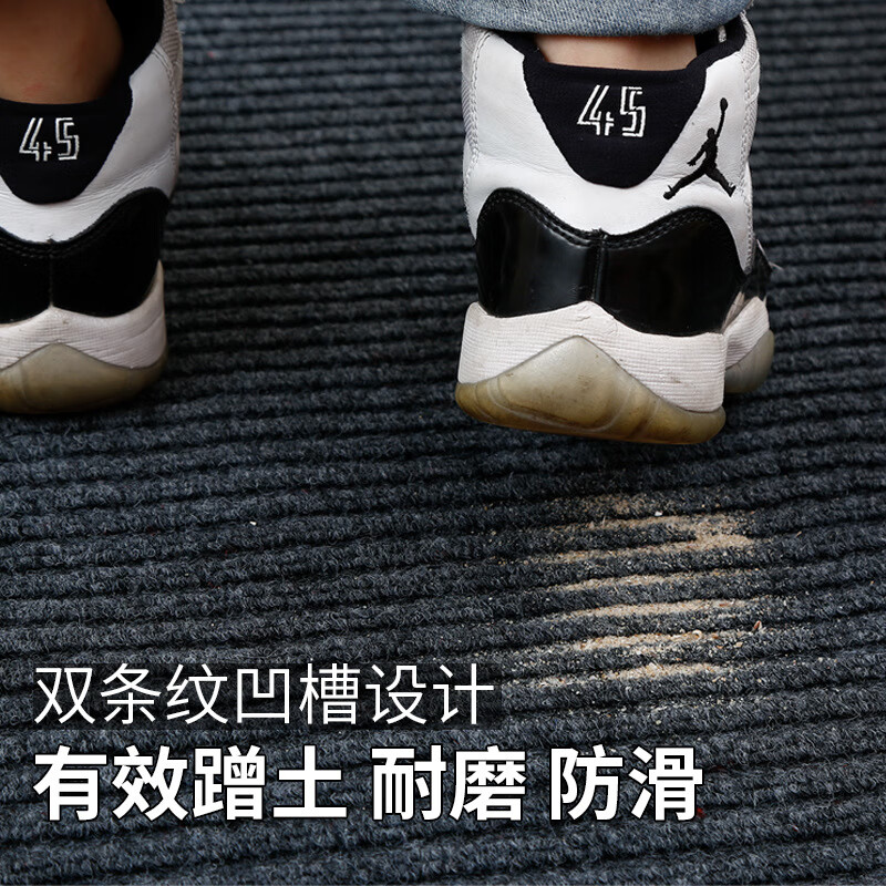 谐晟 复合条纹地垫防滑吸水地毯商场门口地垫高清大图