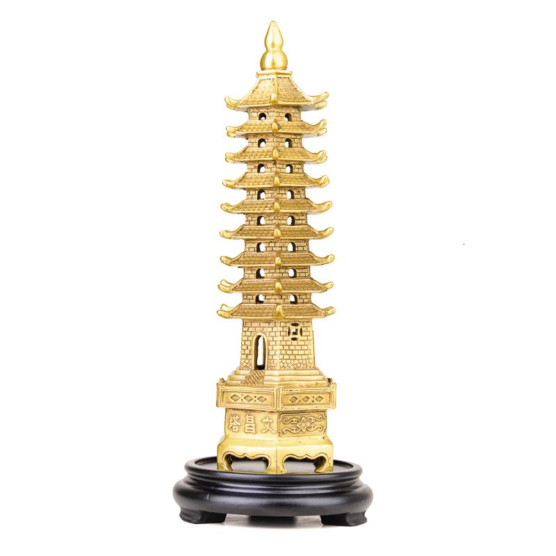 家柏饰(CORATED)文昌塔学业 铜文昌塔摆件九层十三层书桌上的小摆件高清大图