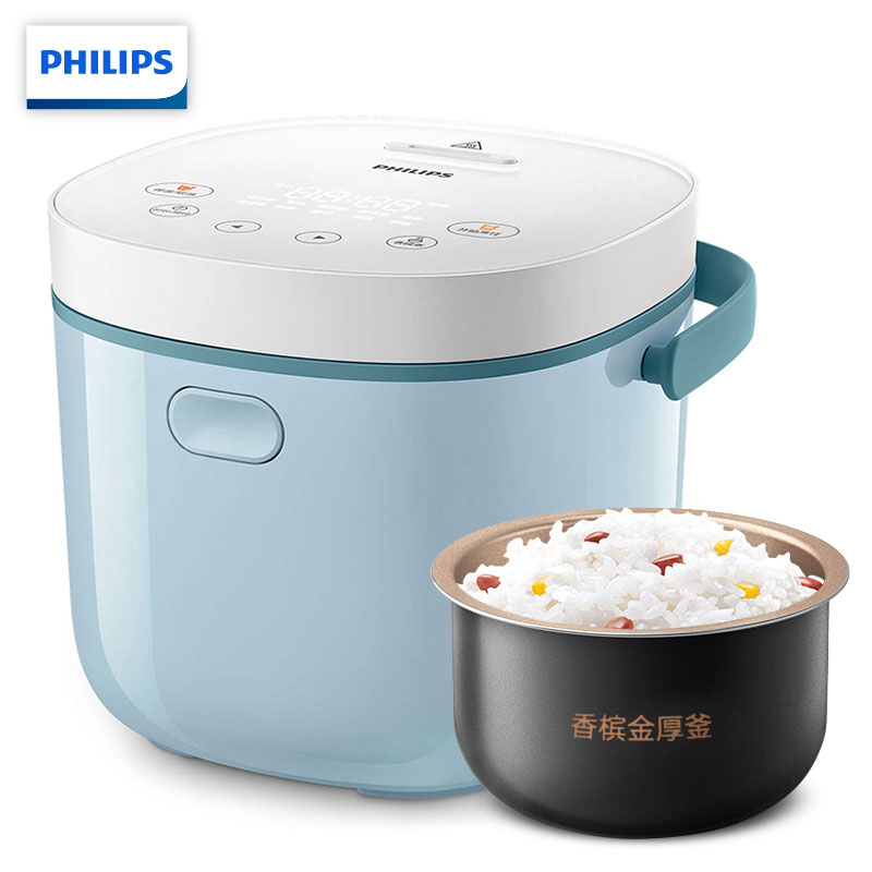 飞利浦(philips)电饭煲 迷你智能小电饭锅2l可预约可做酸奶 参数