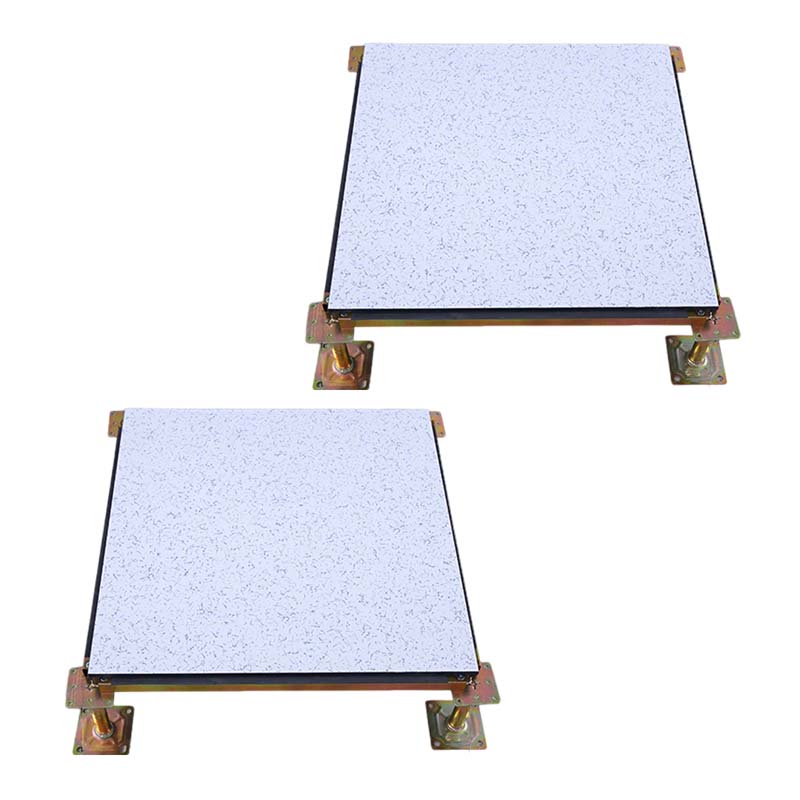 先围 全钢陶瓷防静电地板 600*600*40mm小兰花 片高清大图