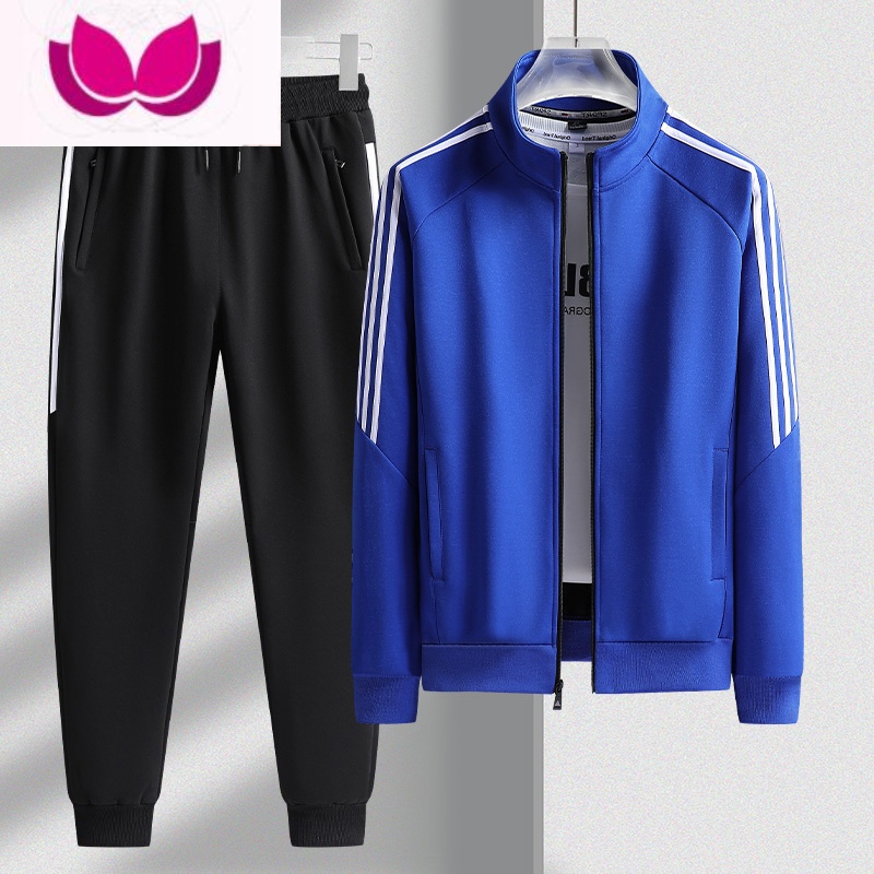 七斓满分推荐!运动套装男开衫男女款运动服立步三条杠卫衣高清大图