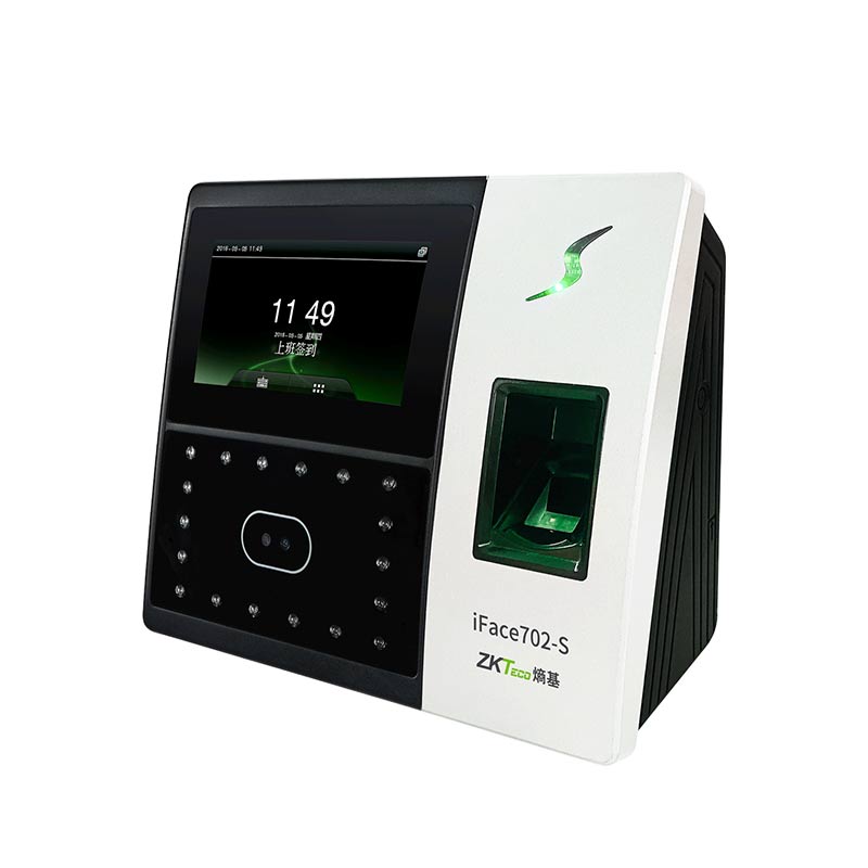 ZKTeco熵基科技股份有限公司iface702-S人脸识别考勤机指纹面部打卡机科技门禁系统电子门禁一体机员工签到机高清大图