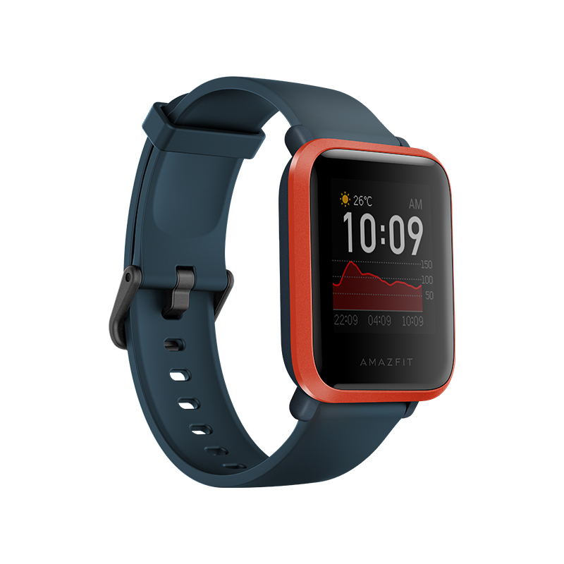 Amazfit 智能运动手表米动手表青春版1S 华米科技运动手表 GPS NFC 消息提醒 心率检测 赤橙