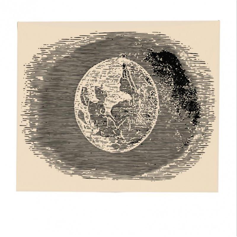 BONJEAN古老的复古个性墙壁装饰挂毯神话挂毯拍摄背景布桌布卧室占卜墙布 图一130高*150宽（送星灯+钉）