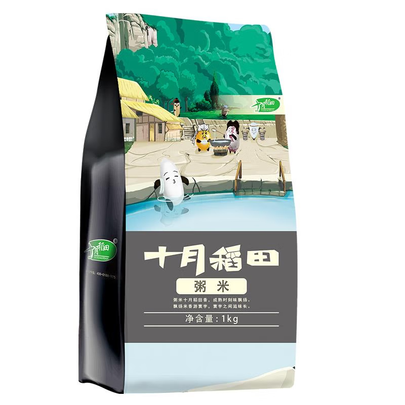 十月稻田 粥米1kg/袋*2袋