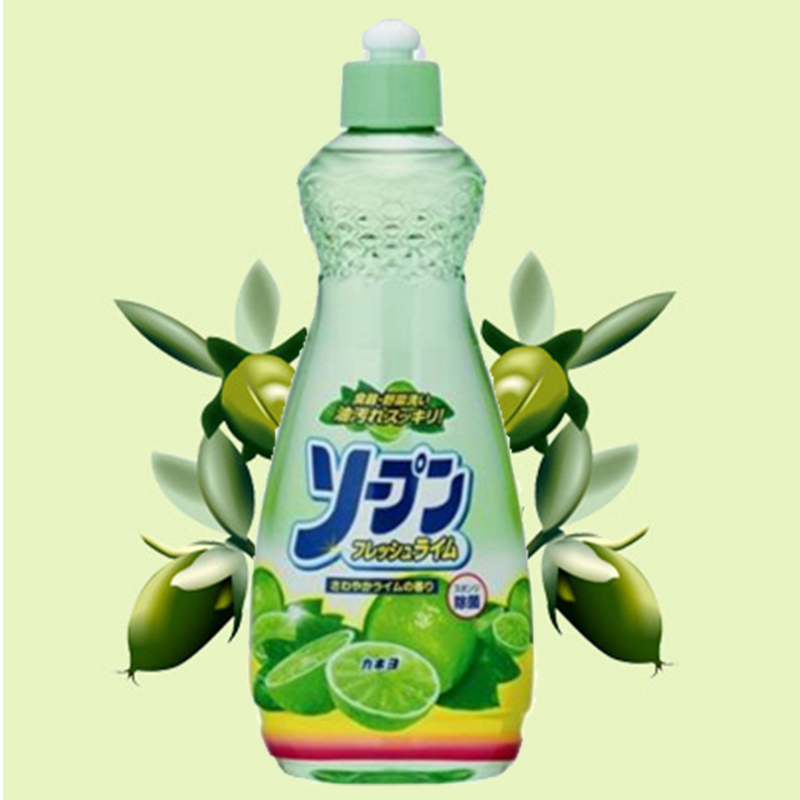 蔬菜清洗剂 厨房洗洁剂香橙精油配方600ml*5瓶 绿