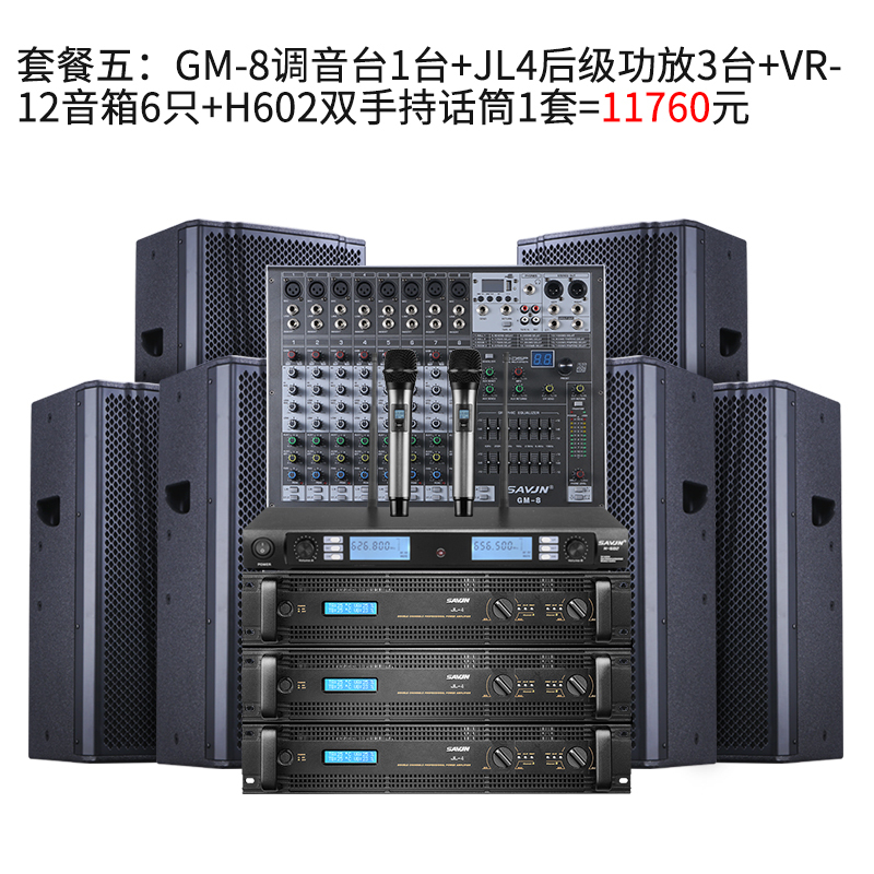 斯维基尼VR-12专业会议室音响套装多功能厅报告厅清吧音乐餐吧舞蹈室健身房音响12寸 音箱套装