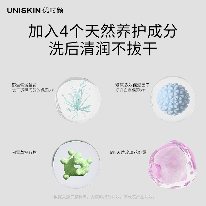 优时颜Uniskin 净颜清润洁面泡150ml+130ml(补充装)高清大图