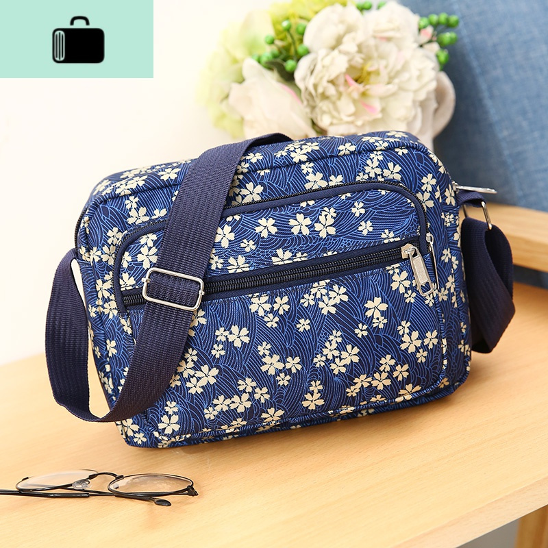 单肩小包妈妈花布包中年女包休闲帆布包中老年斜挎包零钱包手机包NEW LAKE女手包