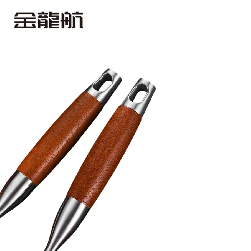 金龙航 不锈钢花梨木汤勺/个高清大图