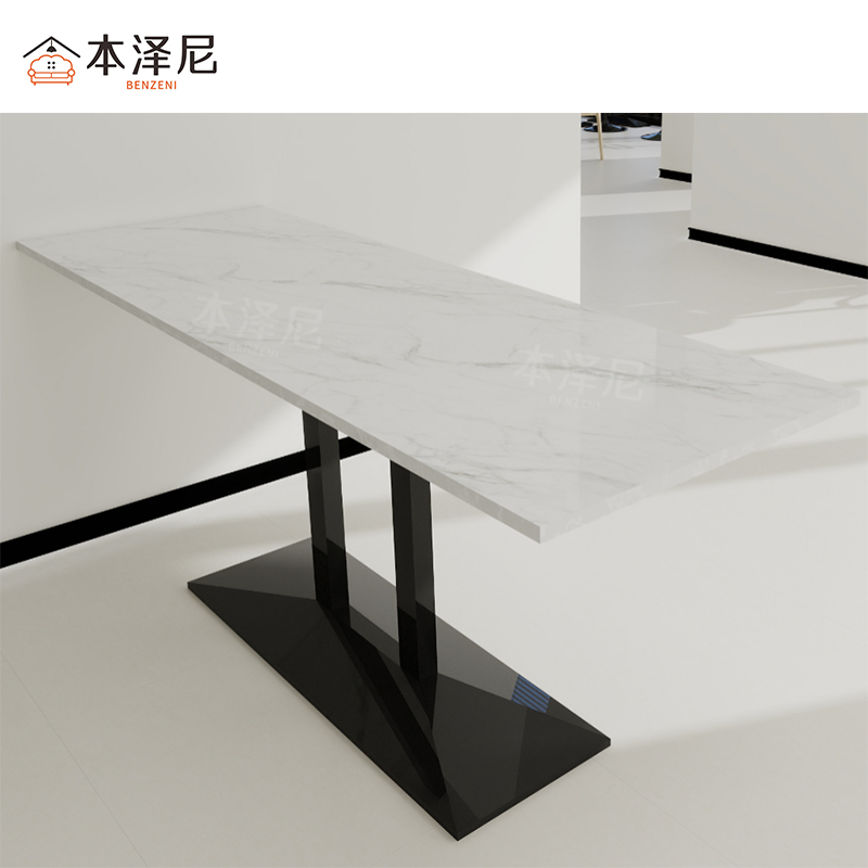 本泽尼 六人位餐桌 HTZ-YB621 2100*800*750mm 张高清大图