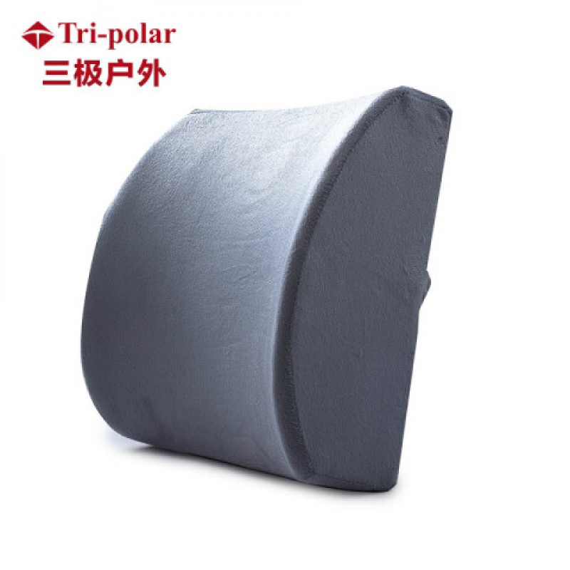 三极户外(Tri-Polar)TP1311办公室腰靠升级凝胶记忆棉-网眼布灰色靠垫_686高清大图