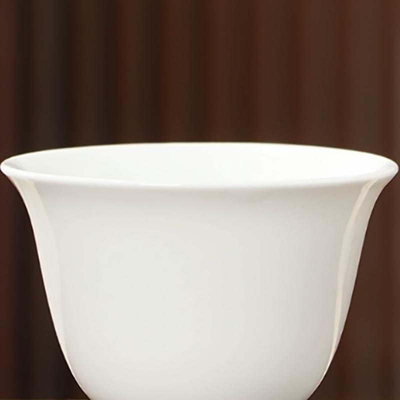 高白瓷茶杯响杯 长5.7*高4.3cm 容量50ml(10个装)高清大图