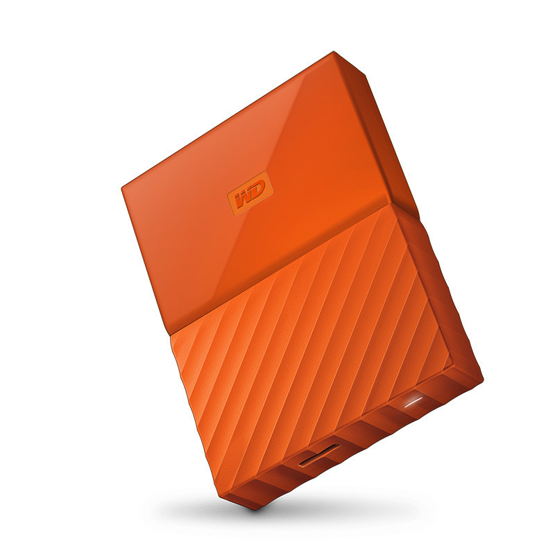 西部数据(WD)My Passport 2TB 2.5英寸 活力橙 移动硬盘 WDBS4B0020BOR-CESN
