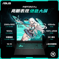 华硕天选6 Pro 酷睿版 国家补贴20% 16英寸游戏本 笔记本电脑(i7-14650HX 16G 1T RTX5050 2.5K)灰
