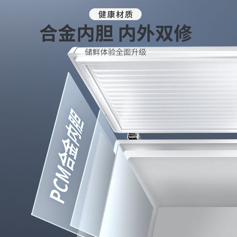 澳柯玛(Aucma)100升顶开门单温冷柜冷藏冷冻转换顶开门迷你单温卧式 BC/BD-100H(HT)高清大图