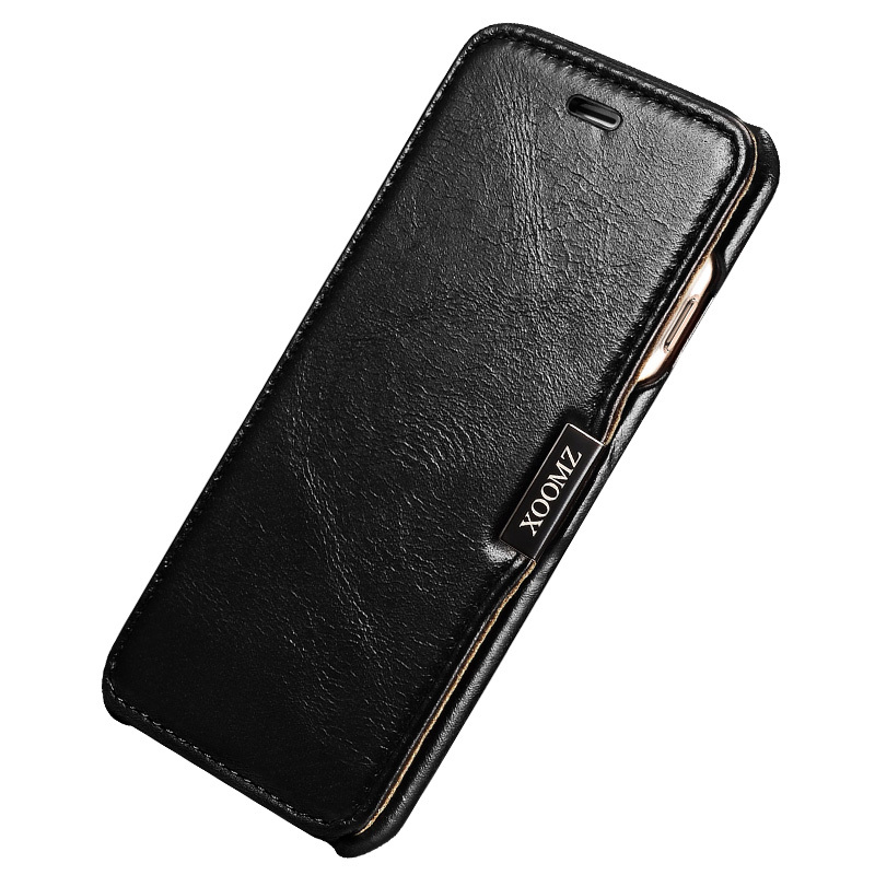 苹果6s手机壳真皮套翻盖保护套适用于iPhone6/iPhone6plus iPhone6plus/5.5神秘黑