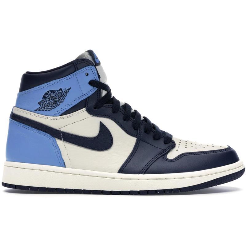 [限量]耐克男鞋 aj1 retro high obsidian unc 缓震透气舒适 运动篮球