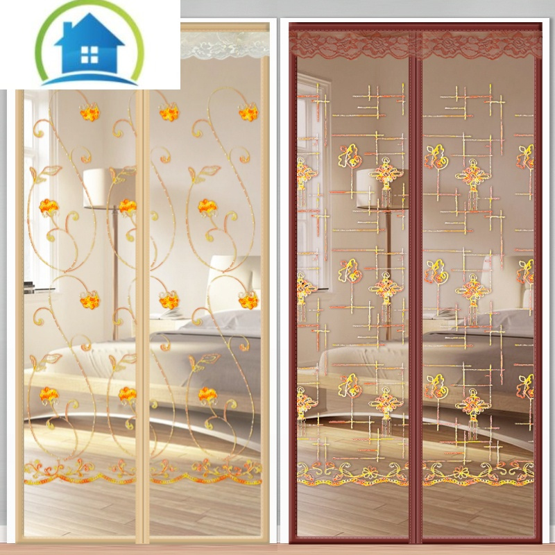 三维工匠加密防蚊门帘夏季纱窗网防蝇磁吸免打孔魔术贴自吸家用隔断纱